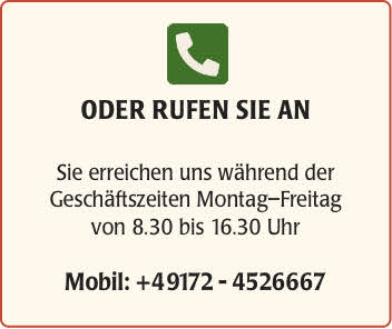 kontakt oder rufen sie 1